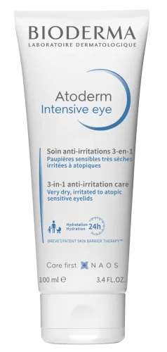 BIODERMA, BIODERMA - Atoderm Intensive Eye 3in1 Augen-Make-up-Entferner Creme, Atoderm Eye 3in1 Augencreme, 100  ml