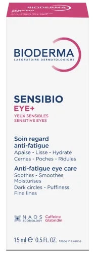 BIODERMA, BIODERMA Sensibio Eye+ - Anti-Müdigkeits-Augenpflege, beruhigend & feuchtigkeitsspendend Augencreme 15 ml