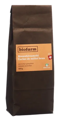 biofarm, biofarm Braunhirsemehl CH Knospe (400g)