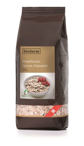 biofarm, biofarm Dinkelflocken Knospe (500g)