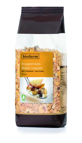 biofarm, biofarm Knuspermüesli mit Früchten Knospe (500g)