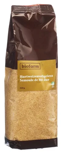 biofarm, biofarm Hartweizenvollgriess Knospe (500g)