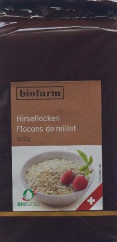biofarm, biofarm Hirseflocken Knospe (500g)