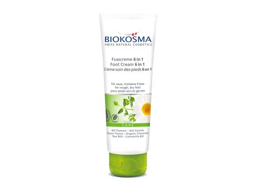Biokosma, BIOKOSMA Fusscreme 6 in 1 mit Bio-Thymian und Bio-Kamille (75ml)