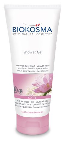Biokosma, Biokosma - Duschgel Bio-Wildrose – Bio-Holunderblüte, Shower Gel BIO-Wildrose BIO-Holunderblüte, 200 ml