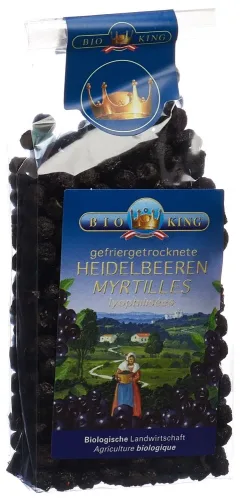 BioKing, BioKing getrocknete Heidelbeeren (40g)
