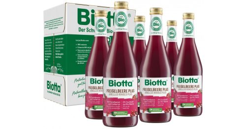 Biotta, Biotta Preiselbeere Plus (6x5 Deziliter)