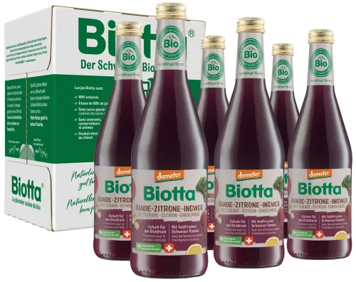 Biotta, Biotta Rande Zitrone Ingwer Demeter (6x5dl)