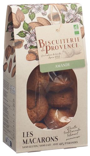 Biscuiterie de Provence, Biscuiterie Makronen Mandel, glutenfrei, Bio (130g)