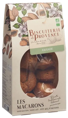 Biscuiterie de Provence, Biscuiterie Makronen Mandel, glutenfrei, Bio (130g)