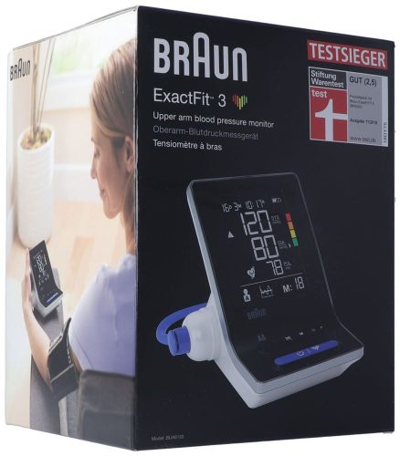 Braun, Braun Oberarm-Blutdruckmessgerät "ExactFit 3" Arrhythmie-Erkennung, Messergebnis-Einstufung