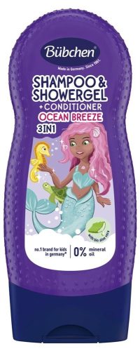 Bübchen, Bübchen Kids 3in1 Shampoo, Duschgel und Spülung, Meereszauber (230ml)