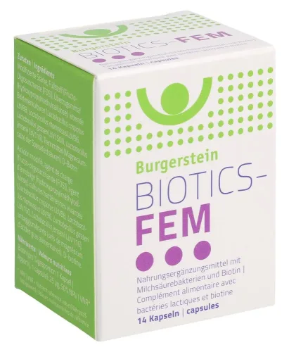 Burgerstein, BURGERSTEIN BIOTICS-FEM Kaps 14 Stk