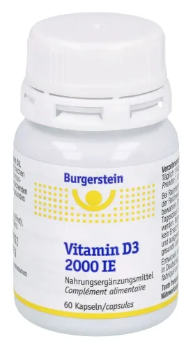 Burgerstein, Burgerstein Vitamin D3 2000 IE Kapseln (60 Stk)