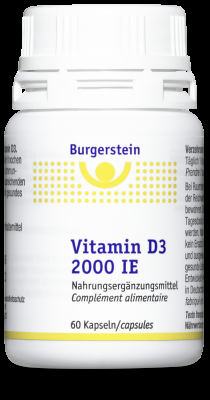 Burgerstein, Burgerstein Vitamin D3 2000 IE Kapseln (60 Stk)