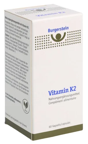 Burgerstein, BURGERSTEIN Vitamin K2 Kaps 180 mcg Ds 60 Stk
