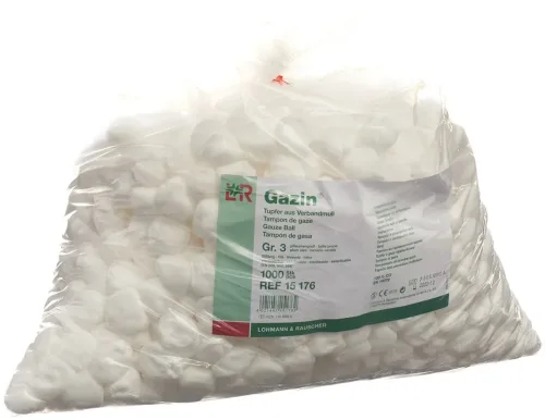 Gazin, Gazin Tupfer aus Verbandmull, Grösse 3 (1000 Stk)
