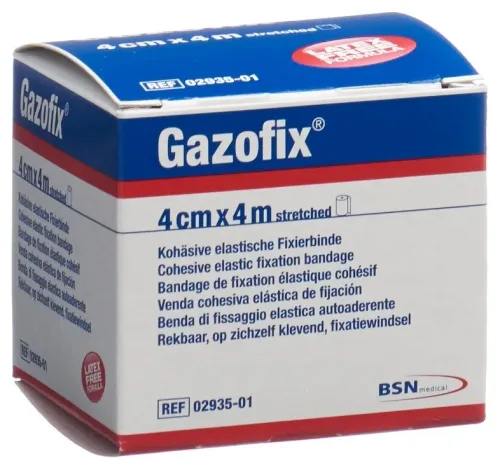 Gazofix, Gazofix kohäsive Fixierbinde 4cmx4m hautfarben latexfrei (1 Stk)
