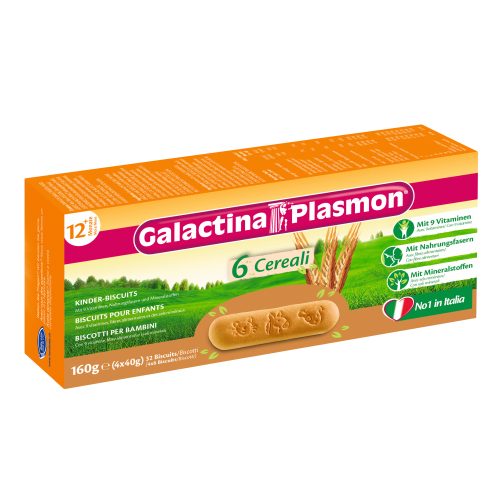 Galactina Plasmon, Galactina Plasmon 6 Cereali Kinder-Biscuits (4x40g)