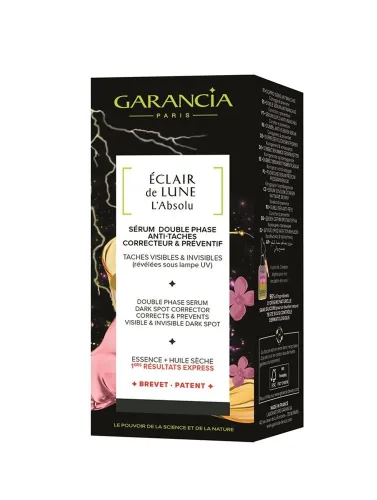 Garancia - Eclair de Lune L'Absolu, Sérum Double Phase Anti-Taches, Correcteur, Préventif, 30 ml