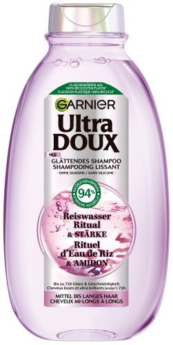 GARNIER Ultra DOUX, GARNIER Ultra DOUX glättendes Shampoo Reiswasser Ritual & Stärke (300ml)