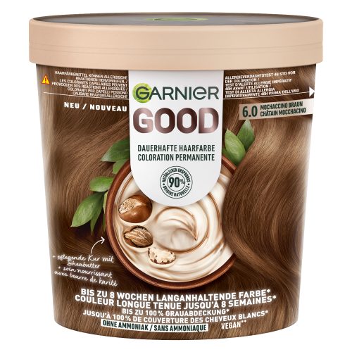 GARNIER GOOD, GARNIER GOOD Color permanent 6.0 Mochaccino Brown (1 Stk)