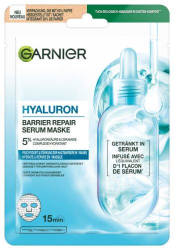 Garnier, Garnier - Hyaluron Barrier Repair Serum Maske, 1 Stück