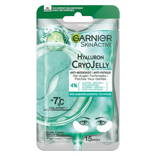 Garnier, Garnier - SkinActive Hyaluron Cryo Jelly Anti-Müdigkeit Gel-Augen-Tuchmaske, 5 g