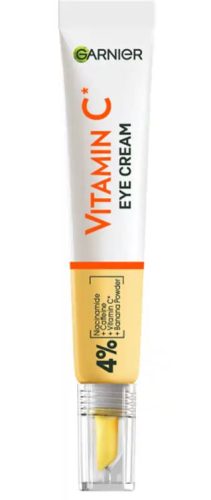 Garnier, Garnier - SkinActive Vitamin C Glow Booster Anti-Müdigkeits Augencreme mit 4% Niacinamid + Koffein + Vitamin C + Bananenpuder,  VitaminCBrightEyeCream, 15 ml