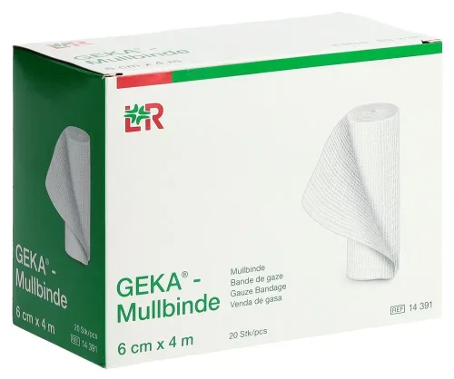 Geka, GEKA Mullbinde 6cmx4m (20 Stk)