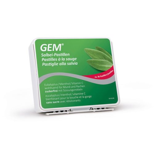 GEM, GEM Salbei Pastillen zuckerfrei Ds 36 Stk