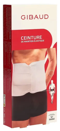 GIBAUD, GIBAUD Bauchgurt elastisch Grösse5, 121-135cm weiss (1 Stk)