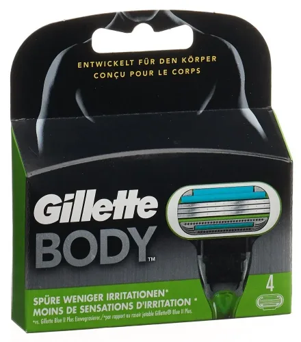 Gillette, Gillette Body Rasierklingen 4 Stück