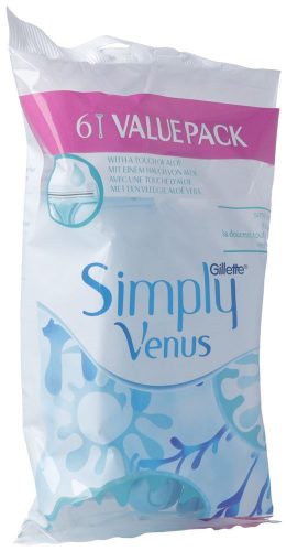 Gillette Venus, Gillette Venus - Einwegrasierer, Simply Venus 2, 6 Stück