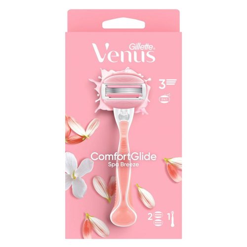 Gillette, Gillette Venus Comfortglide Rasierapparat Spa Breeze, inklusive 2 Klingen (1 Stk)