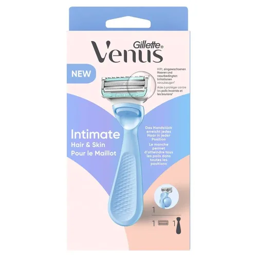 Gillette Venus - Satin Care Rasierer für den Intimbereich - 1 Klinge, 1 Stück