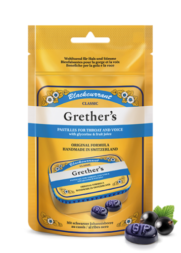 Grethers, Grethers Blackcurrant Pastillen (110 g)