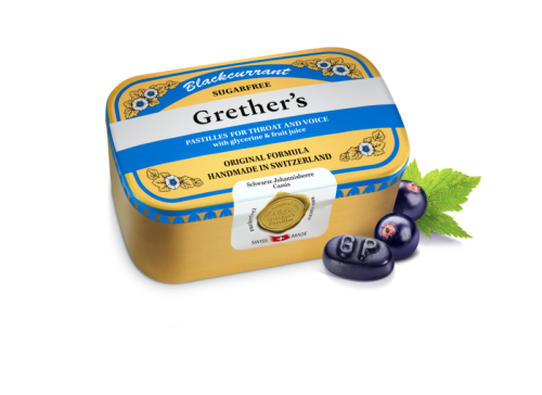 Grether's, Grether's Pastilles Blackcurrant zuckerfrei (440g)