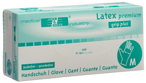 GRIBI, GRIBI Untersuchungshandschuhe, Grösse M, Latex puderfrei unsteril (100 Stk)