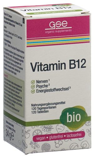 GSE, GSE Vitamin B12 Compact Tabletten Bio (120 Stk)