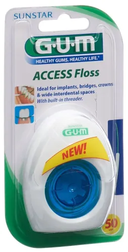 Sunstar Gum, SUNSTAR Gum Acces Floss Zahnseide (50 Stk)
