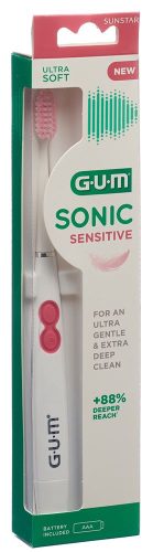 Sunstar Gum, SUNSTAR Gum Sonic Sensitive elektrische Zahnbürste weiss (1 Stk)