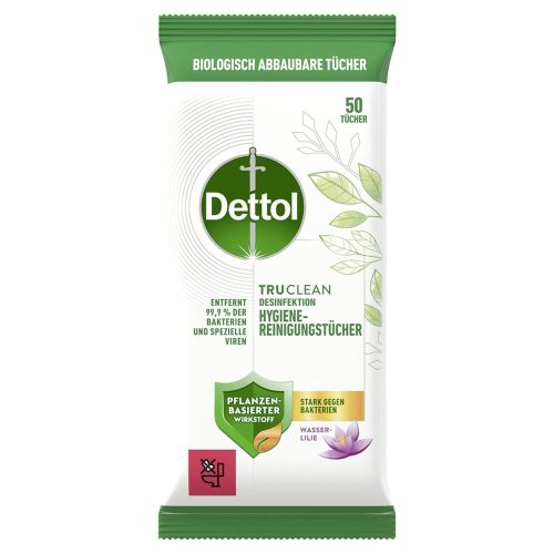 Dettol, DETTOL Hygiene Reinigungst&uuml;cher 3238149 Wasserlilie 50 St&uuml;ck