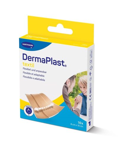 DERMAPLAST, DermaPlast textil Schnellverband, 8x10cm (10 Stk)