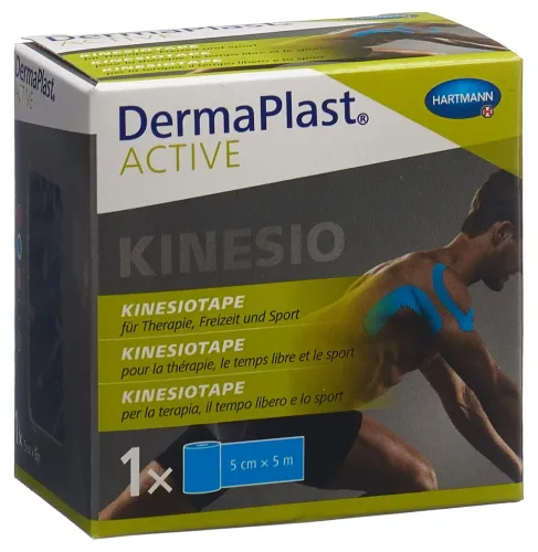 DERMAPLAST, DermaPlast Active Kinesiotape 5cmx5m blau (1Stk)