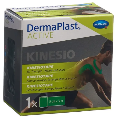 DERMAPLAST, DermaPlast ACTIVE Kinesiotape, 5cmx5m, grün (1 Stk)