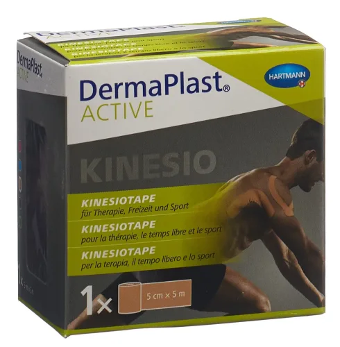 DERMAPLAST, DermaPlast Active Kinesiotape 5cmx5m, hautfarben (1 Stk)