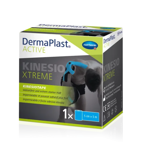 DERMAPLAST, DermaPlast Active Kinesiotape Xtreme, 5cmx5m, blau (1 Stk)