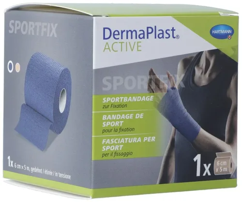DERMAPLAST, DermaPlast Active Sportbandage 6cmx5m blau (1 Stk)