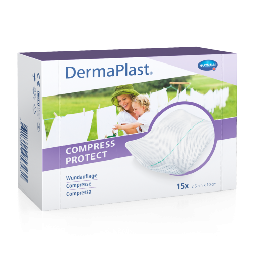 DERMAPLAST, DermaPlast Compress Protect 7.5x10cm (15 Stk)